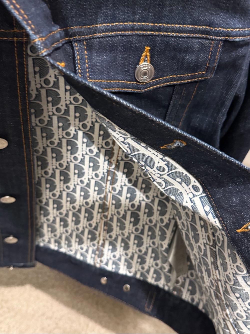 Dior Dark Indigo Denim Jacket - Picture 3 of 3